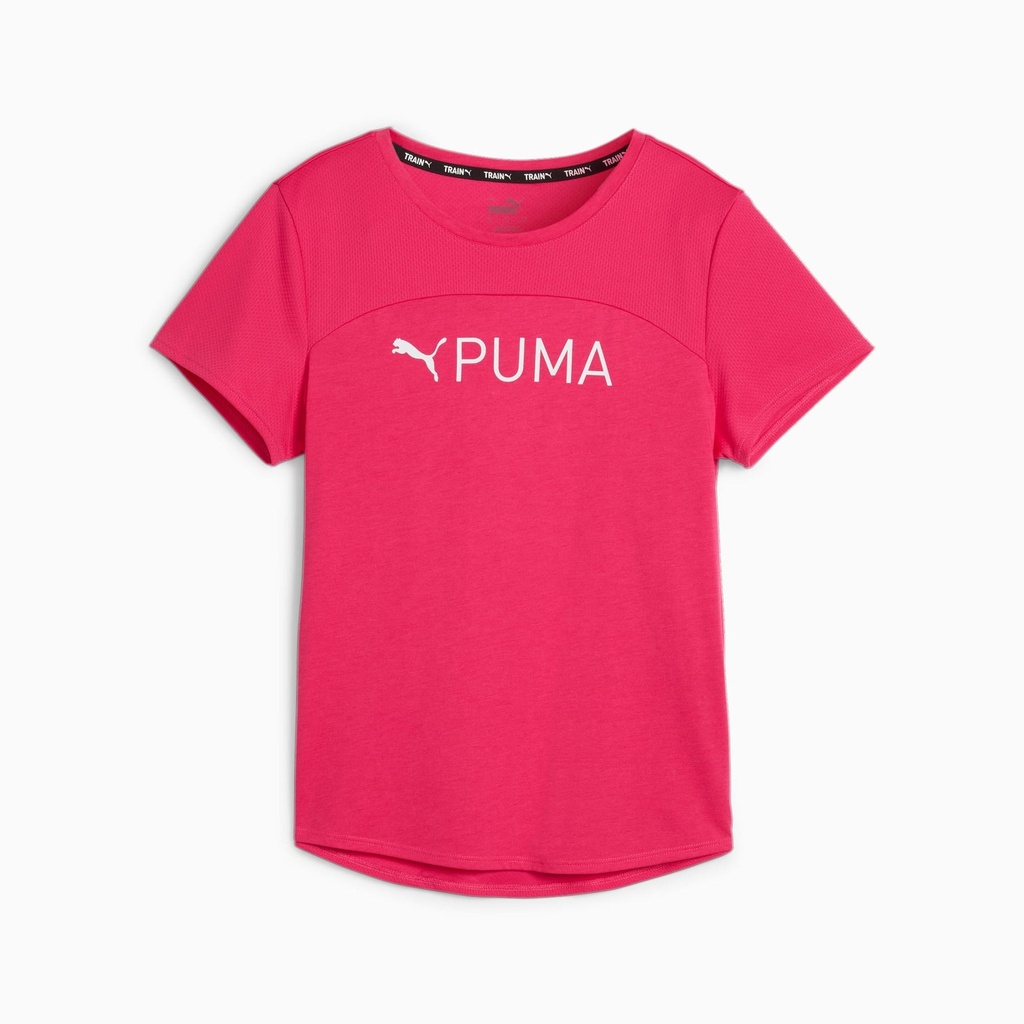 [52384449-XS] LADIES PUMA FIT LOGO ULTRABREATHE TEE SHIRT - PINK (XS)