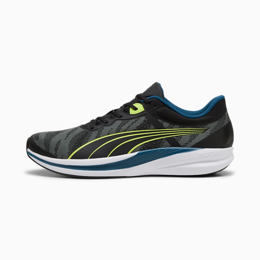 [37836711-UK6] MEN'S PUMA REDEEM PROFOAM ENGINEERED ROAD RUNNING SHOES - BLACK (UK6)