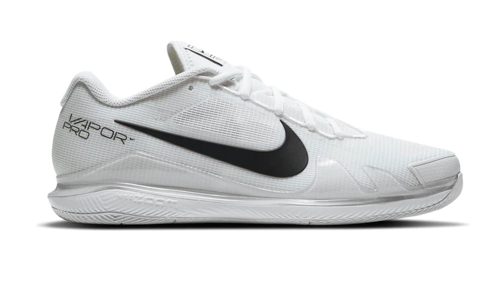 [78402362] JUNIOR NIKE VAPOR PRO TENNIS SHOES - WHITE/BLACK (UK4)