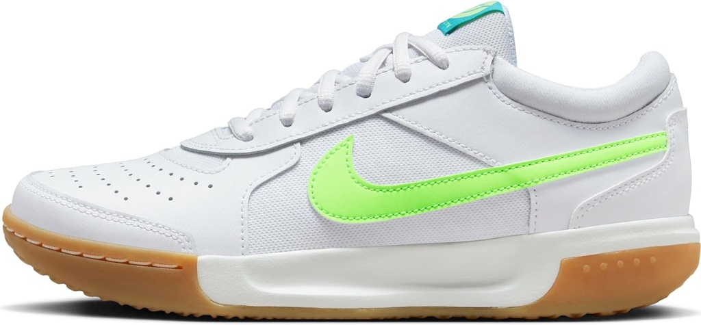 [NZCLWG] LADIES NIKE ZOOM COURT LITE 3 TENNIS SHOES - WHITE/GREEN (UK4)