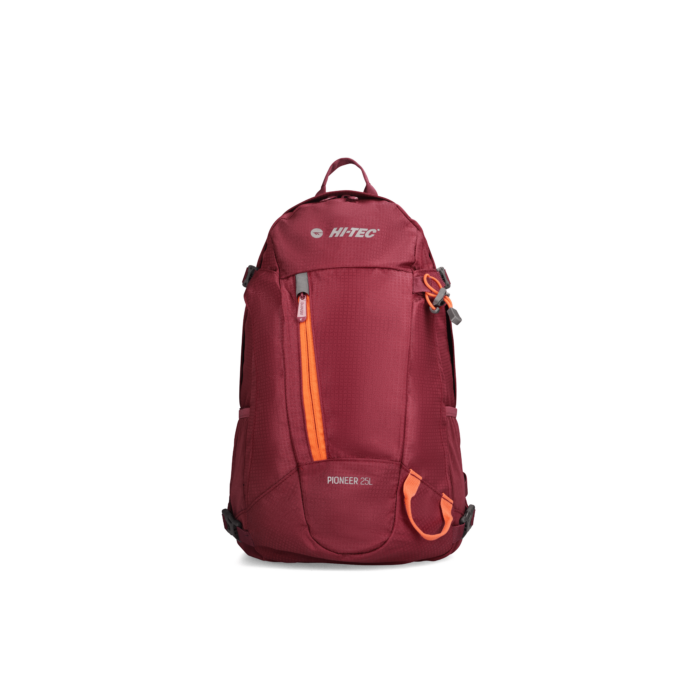 [A012268] HI-TEC PIONEER 25L BACKPACK - SANGRIA-ORANGEADE