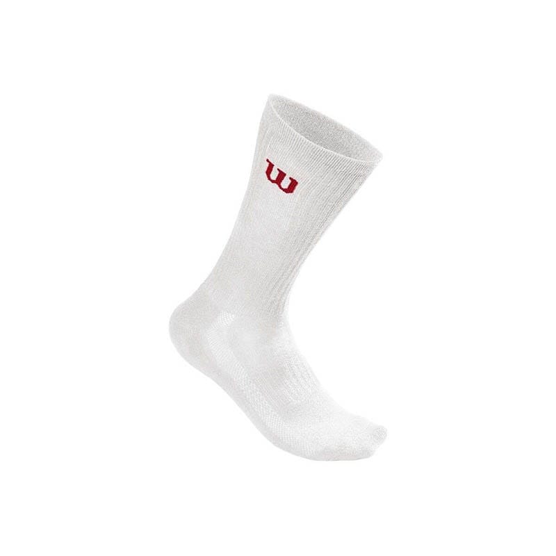 Wilson Socks Apparel | Mens Crew Sock 3 Pairs White WS001