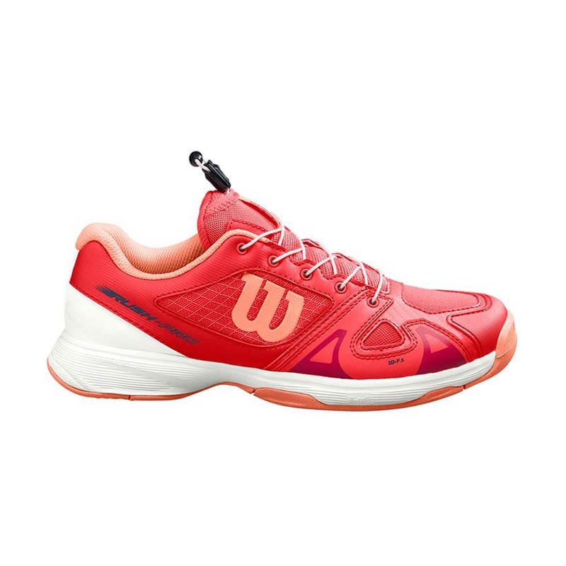 Wilson Junior Footwear | Rush Pro Ql Cayenne - Wh - Papay