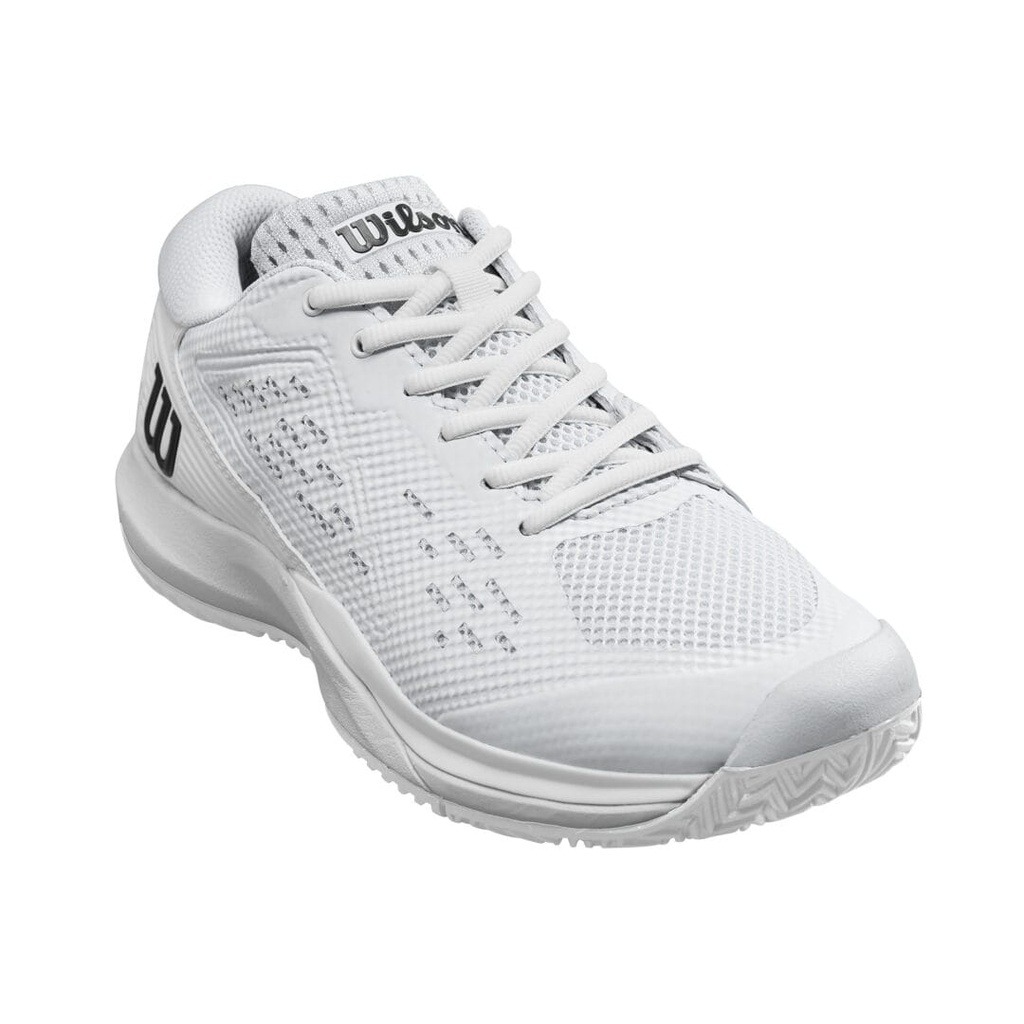 [WRS333380E040] Wilson Ladies Footwear | Rush Pro Ace White - Black (UK4)