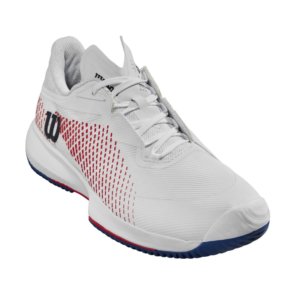 [WRS332260E065] Wilson Mens Footwear | Kaos Swift 1.5 Wht / Deja Vu Blue (UK6.5)
