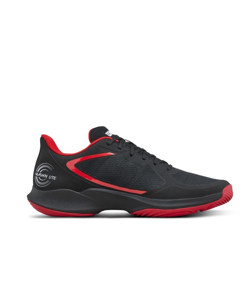 [WRS333920E070] Wilson Padel Footwear | Mens Hurakn Lite Blk / Infrared / Wht (UK7)