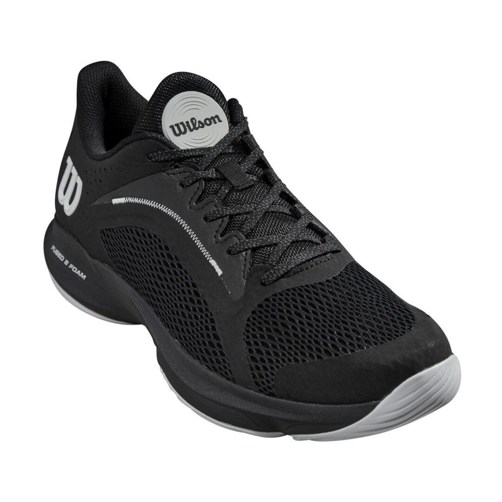 [WRS333030E070] Wilson Padel Footwear | Mens Hurakn 2.0 Black - Pearl Blue (UK7)
