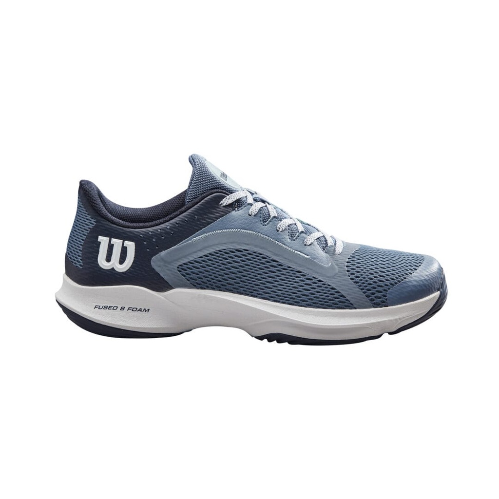 [WRS331190E065] Wilson Padel Footwear | Ladies Hurakn 2.0 China Blue / White / Navy Blazer (UK6.5)