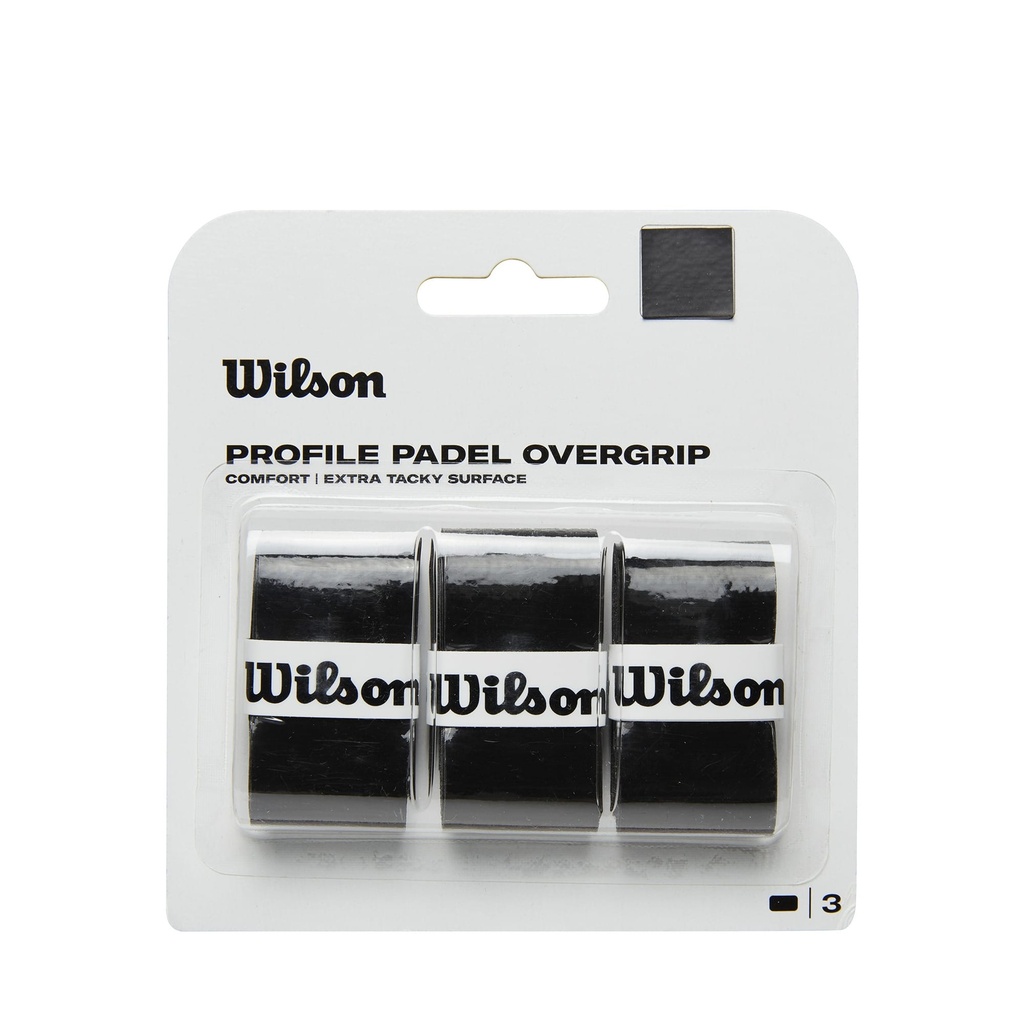 Wilson Grips | Regular Grips | Profile Padel Overgrips Black RG019