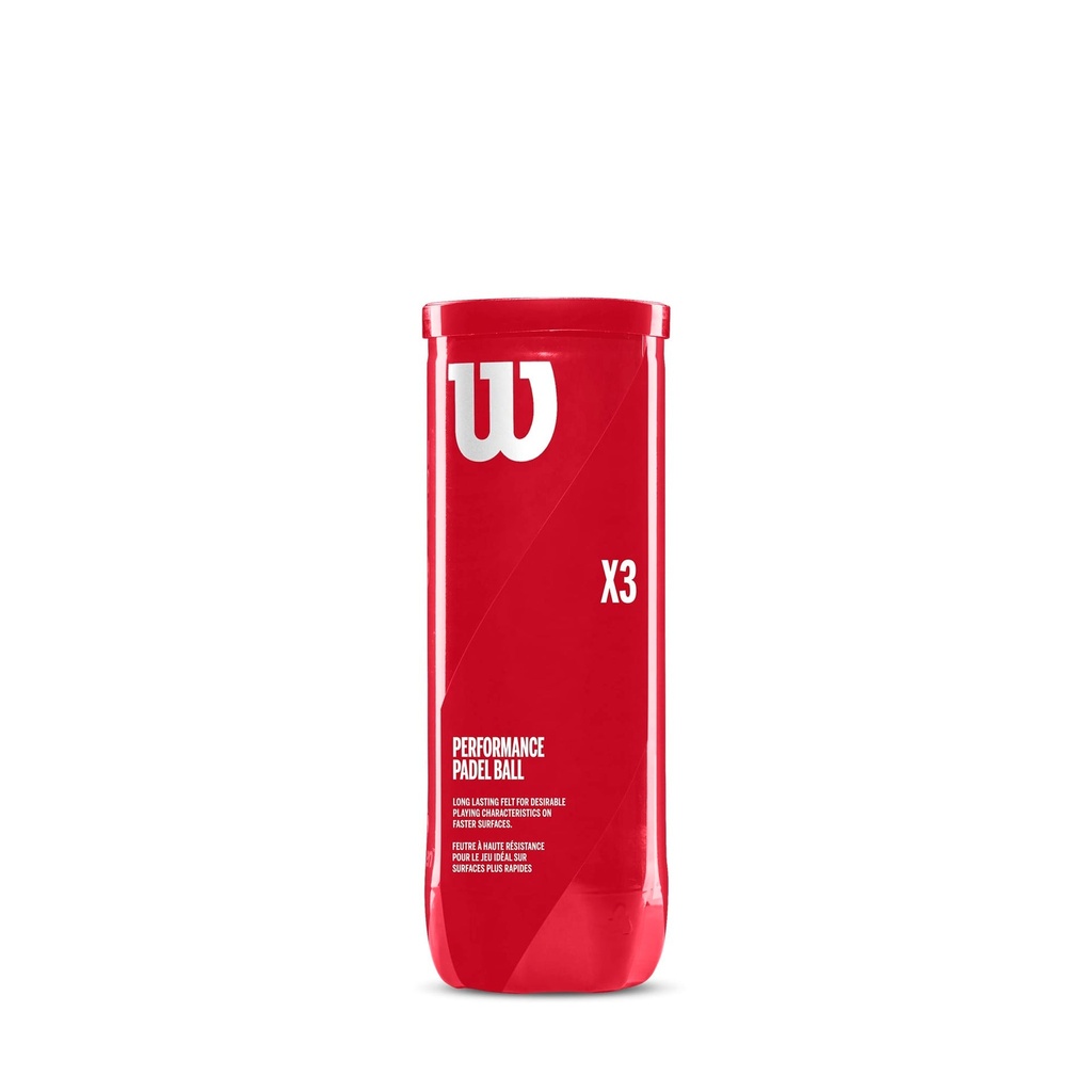 [PR002] Wilson Padel | Padel Balls | Padel X3 3 Ball Can PR002