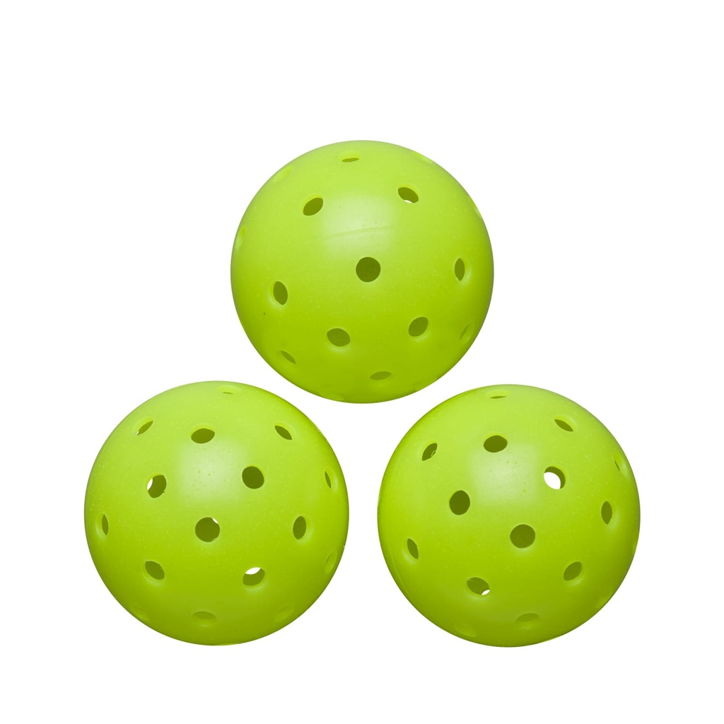 [PBR008] Wilson Pickleball | Wilson Max 40 Outdoor Pickleball Green 3 Pack PBR008