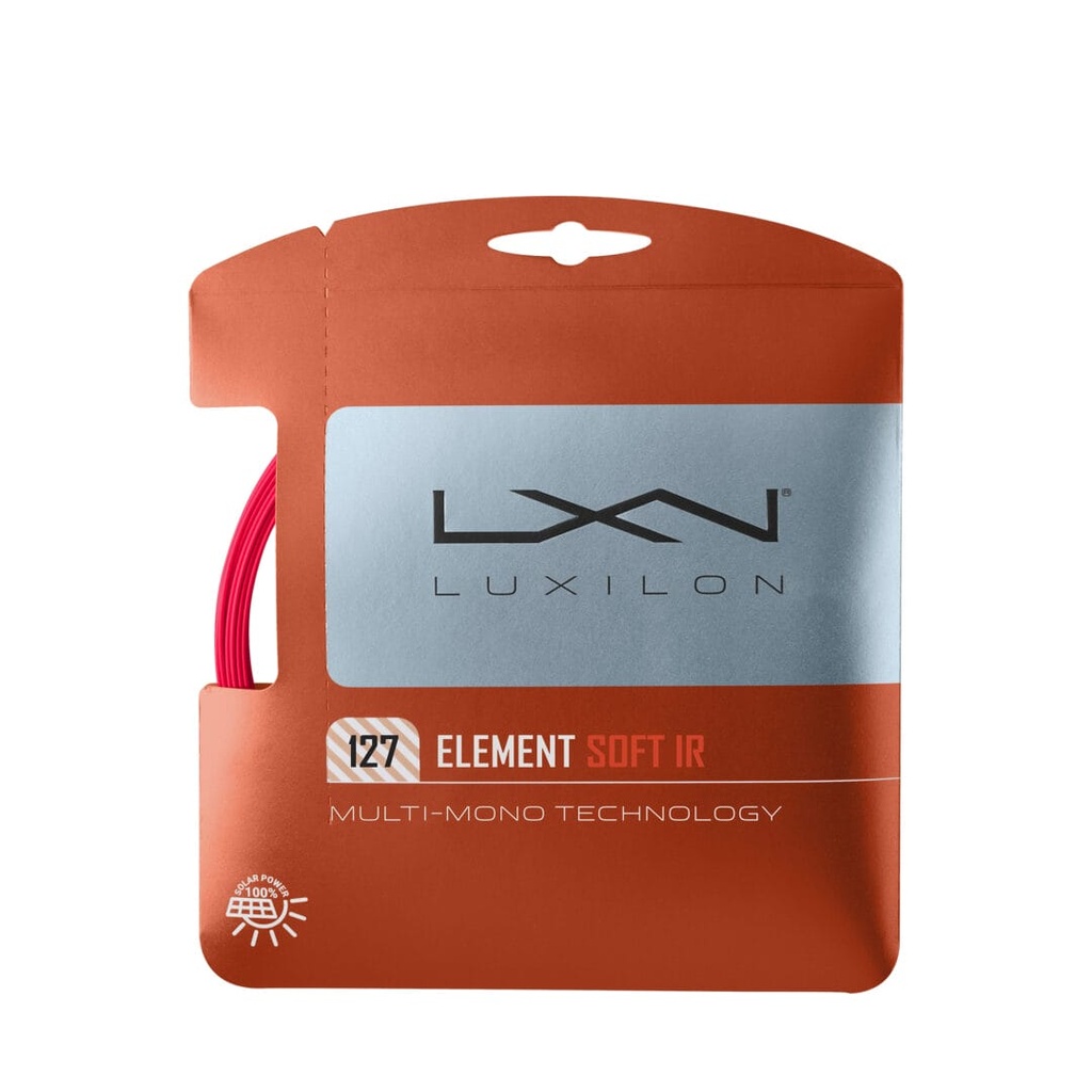 [SL027] Wilson Strings | Luxilon Strings | Luxilon Element Ir Soft 127 Red Set SL027