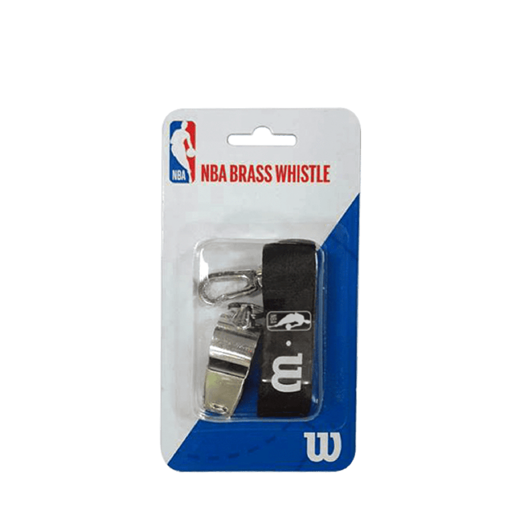 [TS047] Wilson Team Sports | Basketball | NBA Basketball NBA Brass Whistle With Lanyard TS047