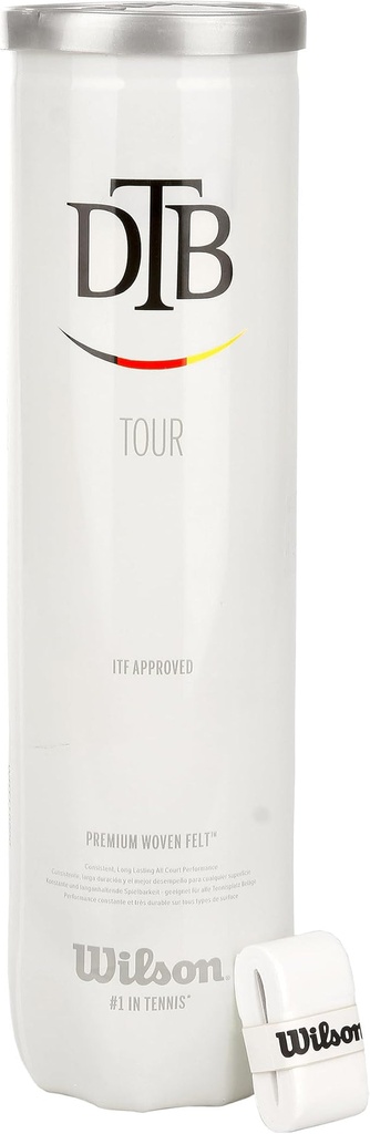 [TB016] Wilson Tennis Balls | Standard Tennis Balls | Dtb Tour 4 Ball Can TB016