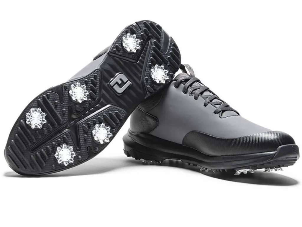 Footjoy Mens Golf Shoes | Tour Rival | Charcoal-Grey-Black