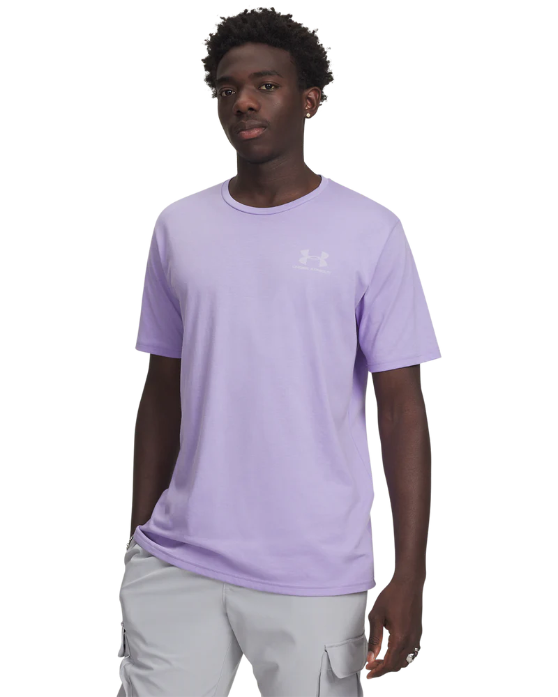 Under Armour Men`s Golf Shirt | Sportstyle Logo LC SS | Lilac