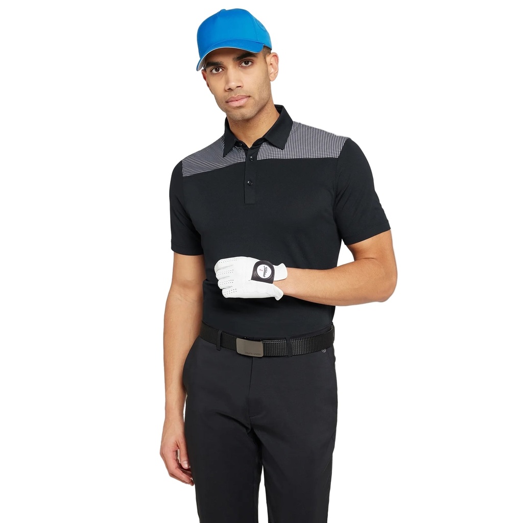 Galvin Green Men`s Golf Shirt | Miran | Black/Moonlight Blue