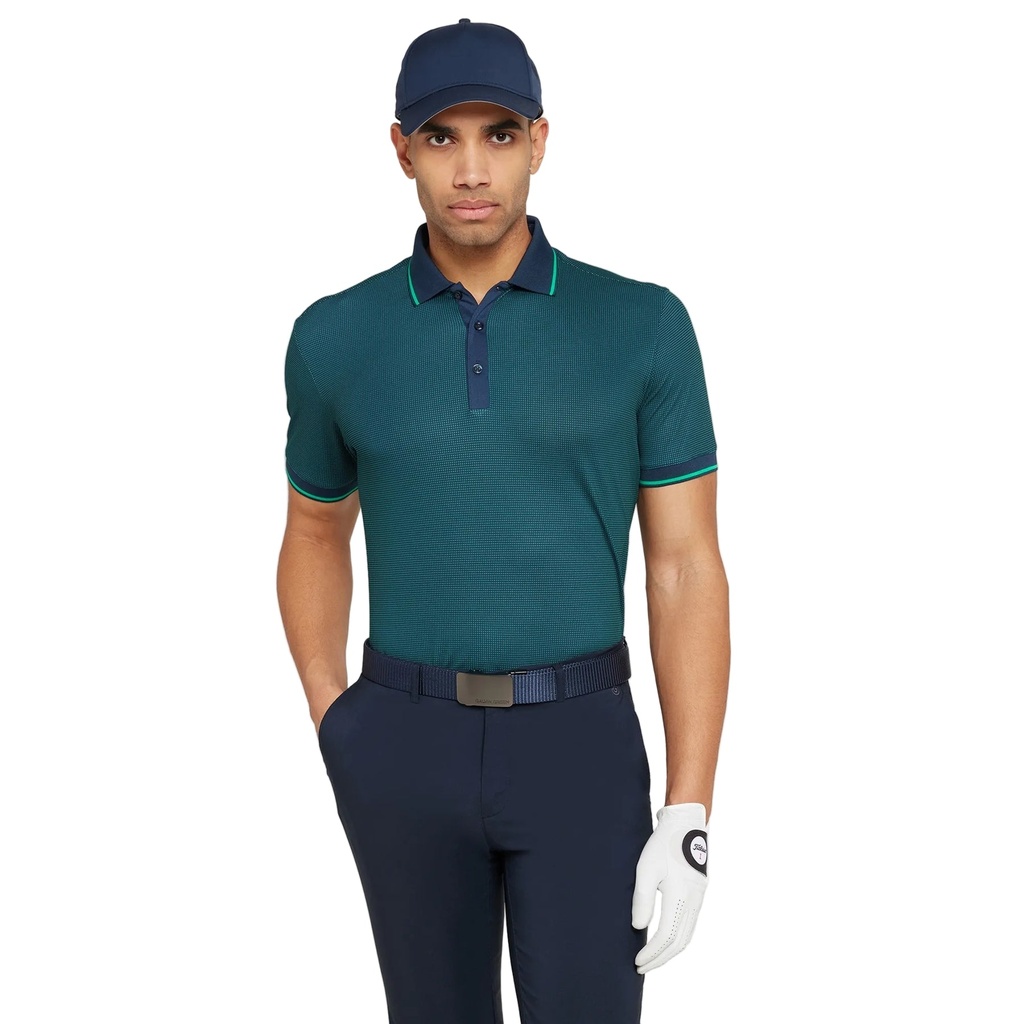 [D01000768765-M] Galvin Green Men`s Golf Shirt | Miller | Navy/Golf Green (M)