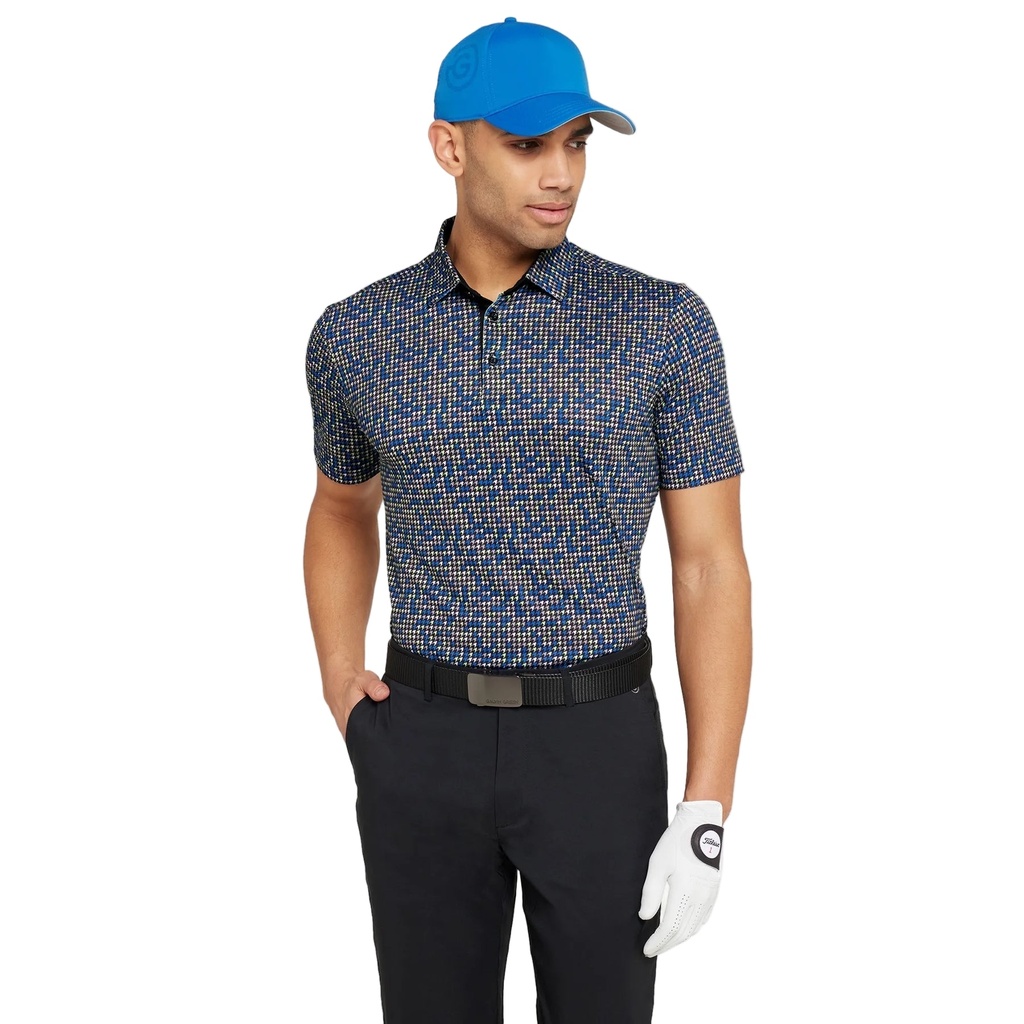 [D01001178756-M] Galvin Green Men`s Golf Shirt | Marlo | Black (M)