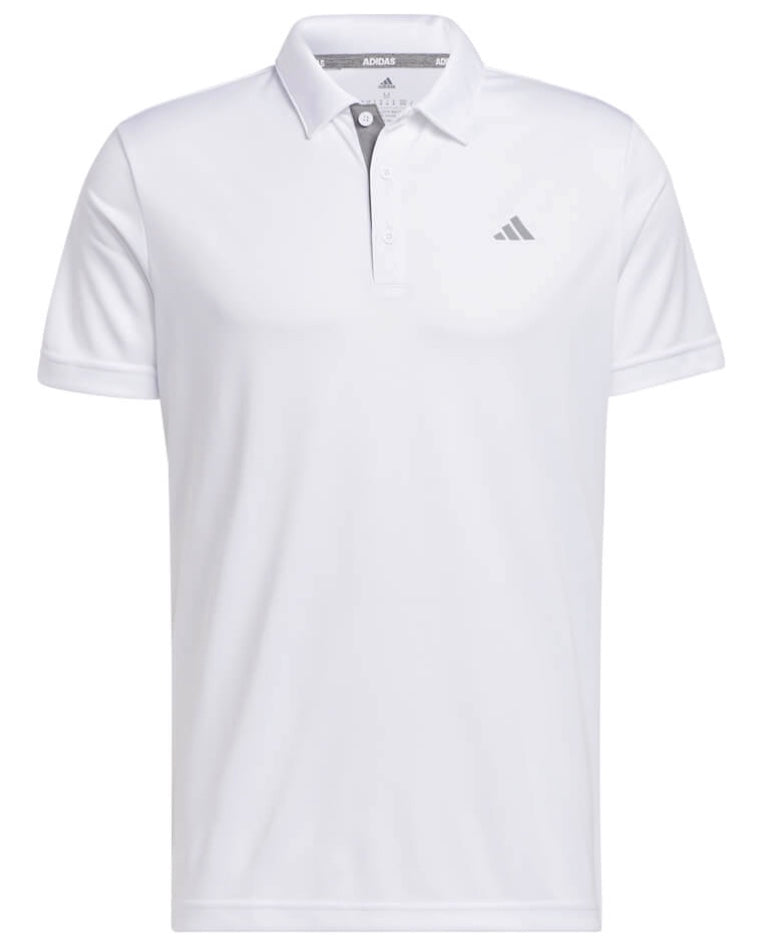Adidas Mens Golf Shirt | Drive Polo | White