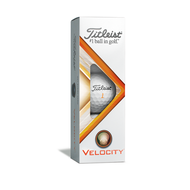 [T8026S] Titleist Golf Balls | Velocity (White/Sleeve, 2024)