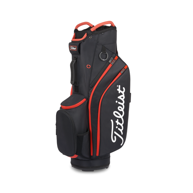 [TB22CT6-006] Titleist Golf Bag | Cart 14 | Black/Red