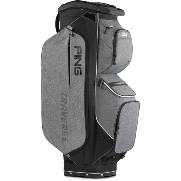 [4T244-B-GB] Ping Golf Bags | Traverse 244 Cart | Heather Grey Black