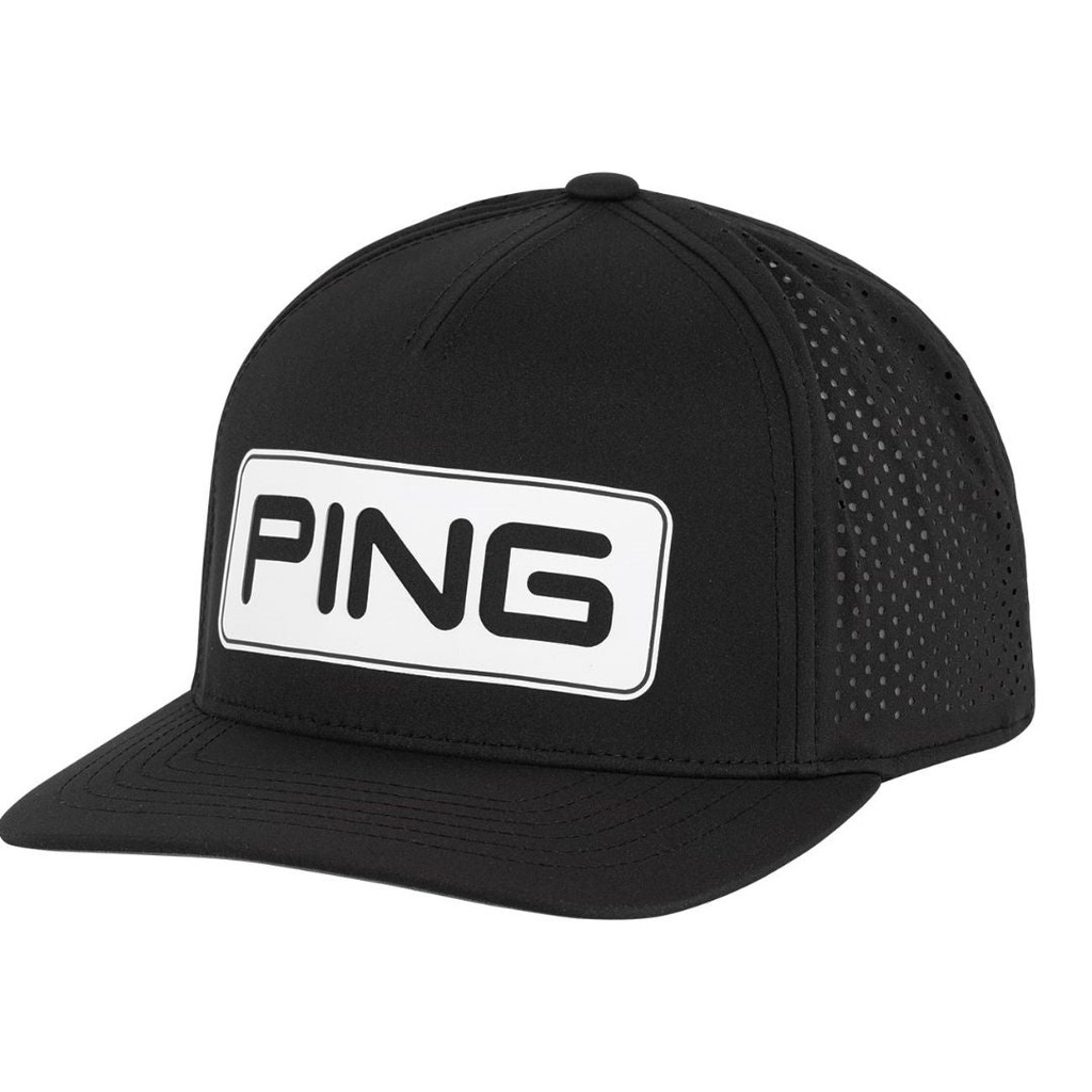 Ping Golf Cap | Tour Vented Delta | Black/White