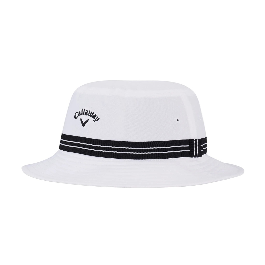Callaway Mens Bucket Hat | White-Black