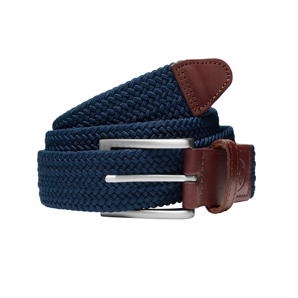 [05448302LXL] Puma Men's Golf Belt | Braided Weave | Deep Navy (L/XL)