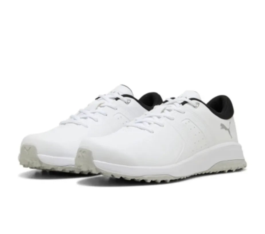 [31117401-7] Puma Mens Golf Shoes | Fusion Tech SL 25 | White-Glacial Gray (UK7)