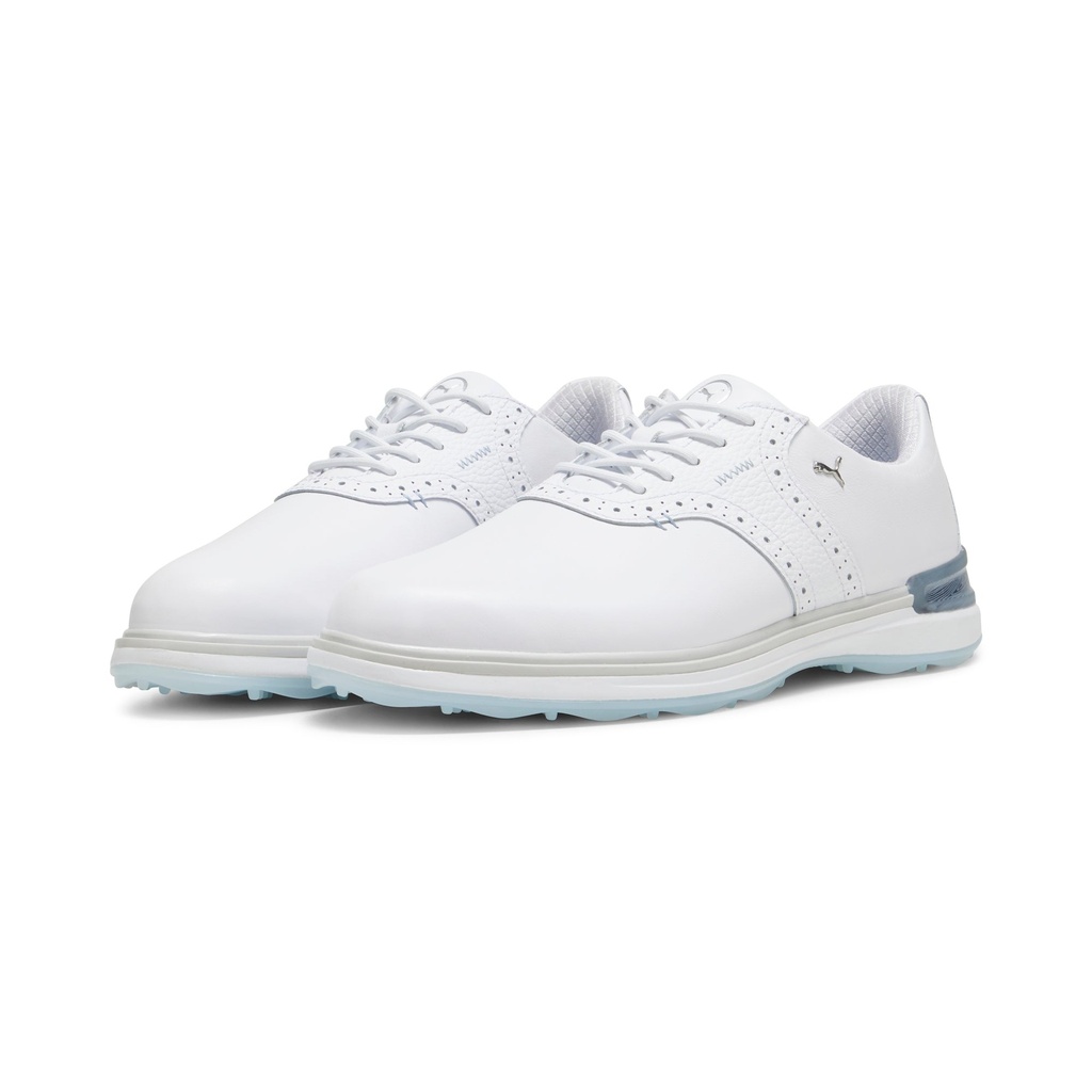 [37942801-7] Puma Men's Golf Shoes | Avant | White/Ash Gray/Icy Blue (UK7)
