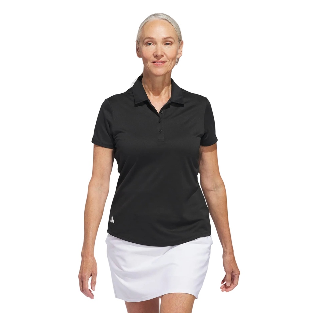 Adidas Womens Golf Shirt | Solid Performance Short Sleeve Polo