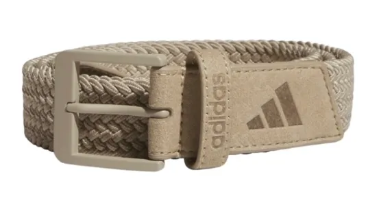 Adidas Men's Golf Belt | Performance Braided Stretch | Brown
