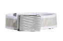 Adidas Women`s Golf Belt | Stripe Webbing | White