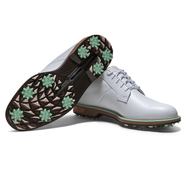 Footjoy Men's Golf Shoes | Premiere Series Field | White/Tan/Mint