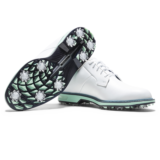 Footjoy Men's Golf Shoes | Premiere Series Field | White/Mint/Blue