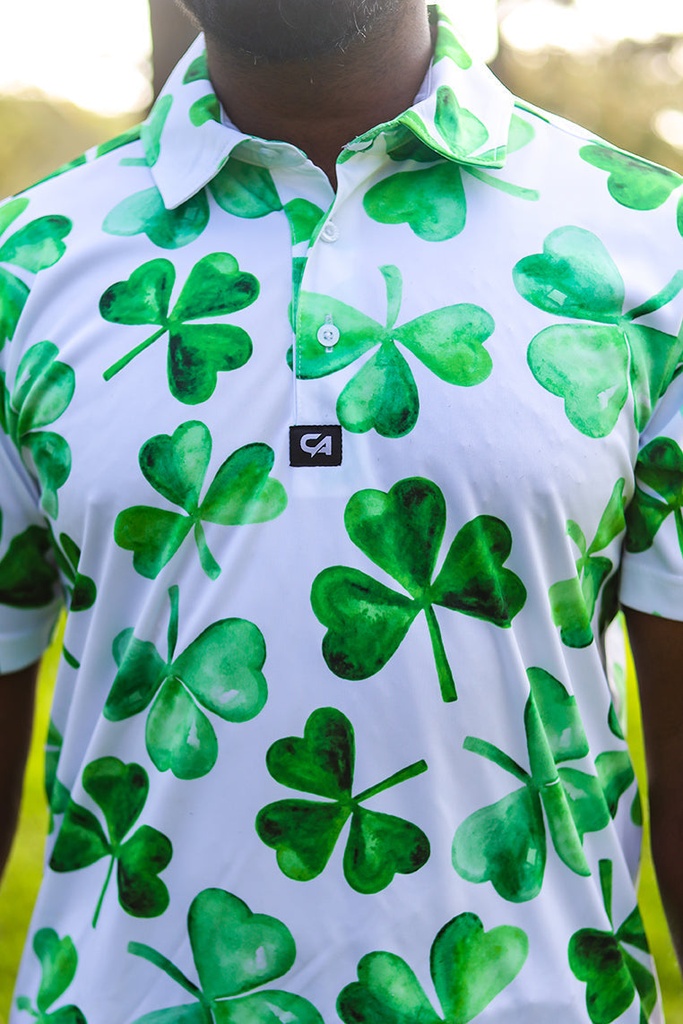 [CAMFS025] Custom Apparel Men's Funky Golf Shirt | Fresh Luck (S)
