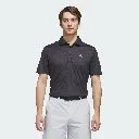 Adidas Mens Golf Shirt | Ultimate 365 Feather Print Polo | Black