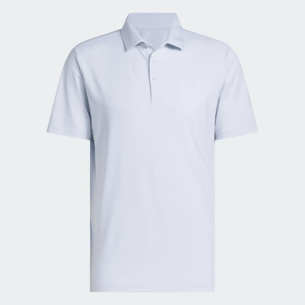 [JY5471S] Adidas Mens Golf Shirt | Performance Textured Polo | White (S)