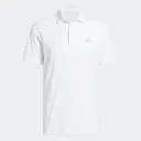 Adidas Mens Golf Shirt | Ultimate365 Textured Jacquard | White