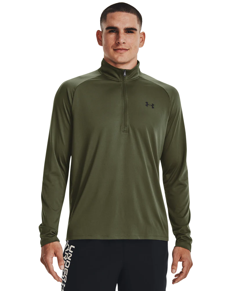 [1328495-392-SM] Under Armour Men's Jersey | Tech 2.0 1/2 Zip | Marine OD Green (S)