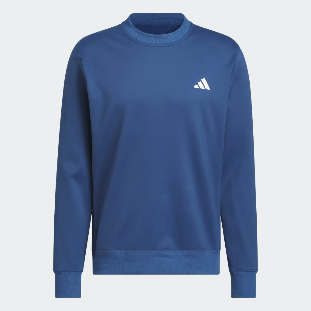 [KB9212S] Adidas Mens Golf Jersey | Ultimate Climawarm Crew | Navy (S)