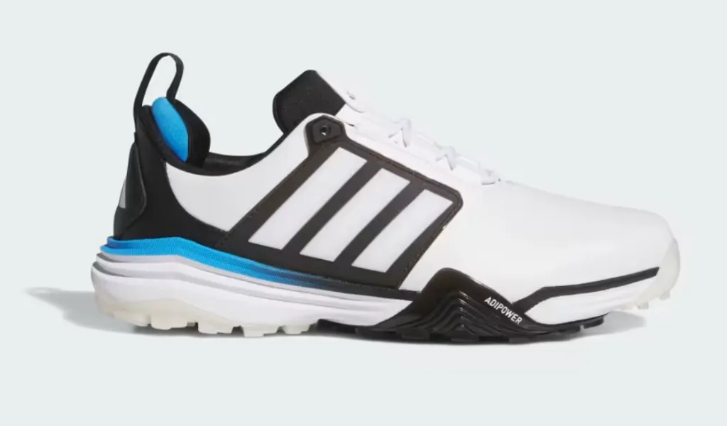 Adidas Mens Golf Shoes | ADIPOWER 26 SL WIDE | White/Black/Blue
