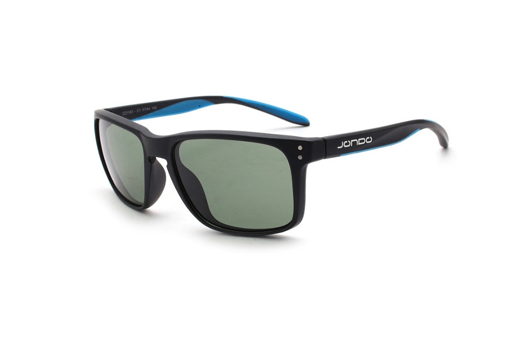 Jondo Sunglasses | Dormie Slim | Krisp-Extreme | Matt Black-Blue