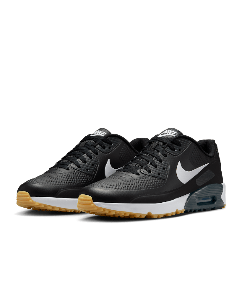 Nike Mens Golf Shoes | Air Max 90 G | Black-White
