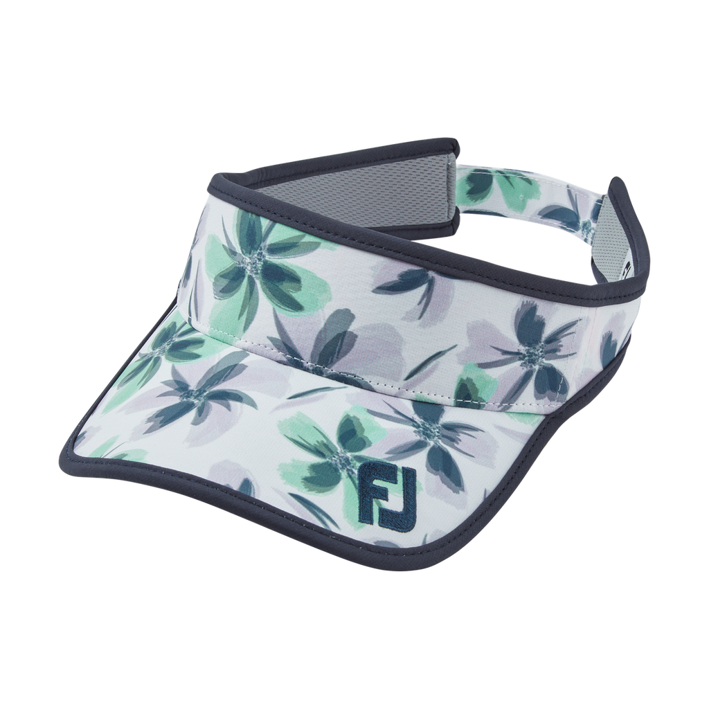 [35621] Footjoy Women's Golf Visor | Floral (Navy)