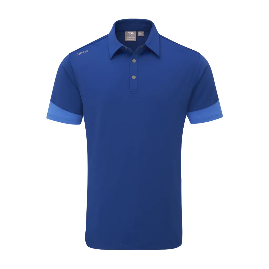 Ping Mens Golf Shirts | TY | Inky-Bright Cobalt