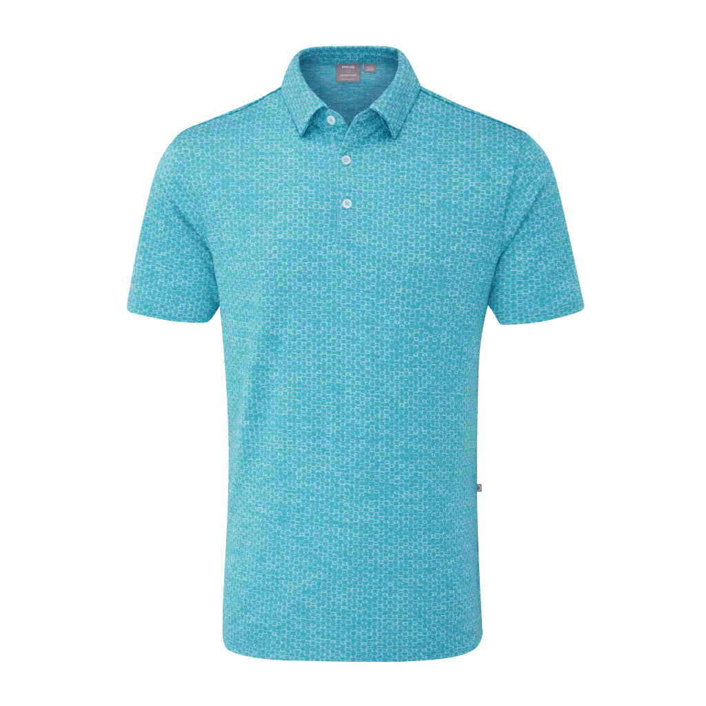 Ping Men`s Golf Shirts | Rafe Polo | Turquoise