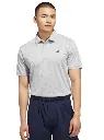 Adidas Men`s Golf Shirt | PERF TXT Print | Grey/Black
